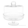 round Glass Cake Dome Cover and glass Stand